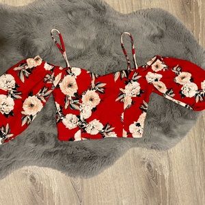 Floral crop top